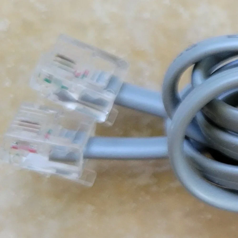 RJ-11 Phone and Fax Cable, 6 Feet